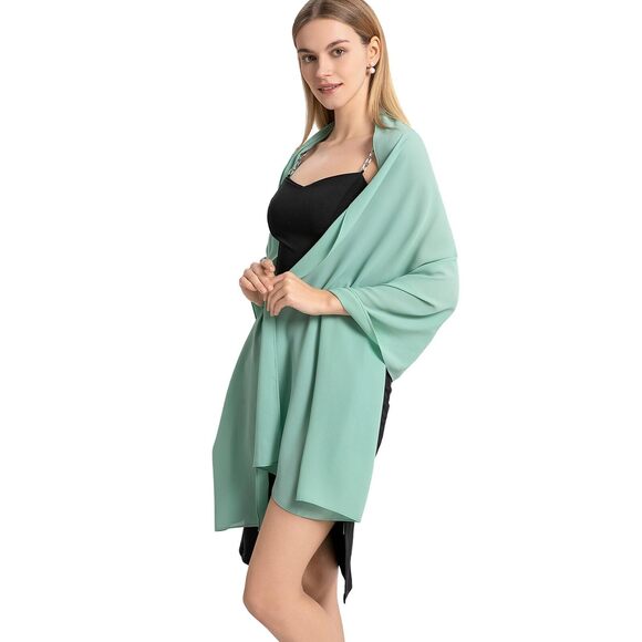 evening dress wraps shawls Women's and for Dresses Sparkling Wedding Scarf Fringe Bridal Cape Cadeau parfait INSPIRE CHIC Shawls and Wraps